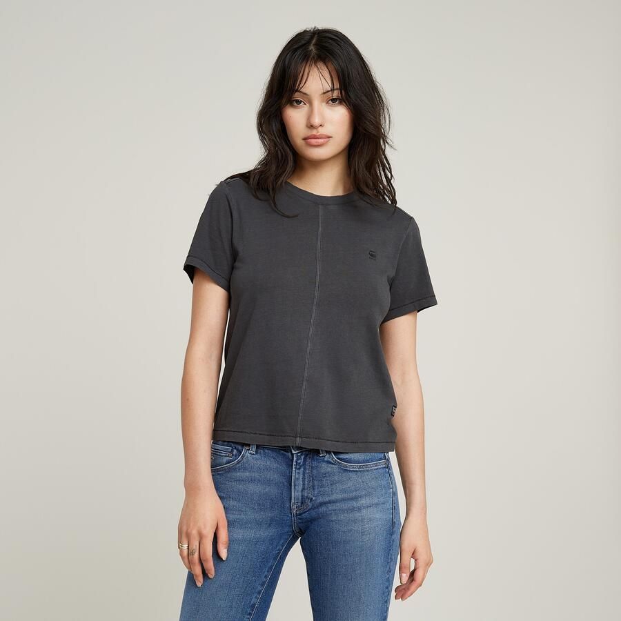 G-Star RAW Overdyed Front Seam Top Zwart Dames - Foto 7