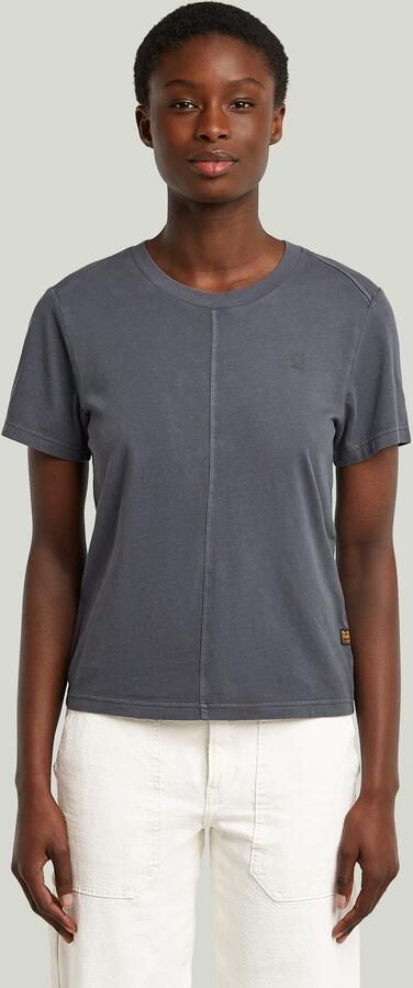 G-Star RAW Overdyed Front Seam T-shirt Donkerblauw Dames - Foto 7