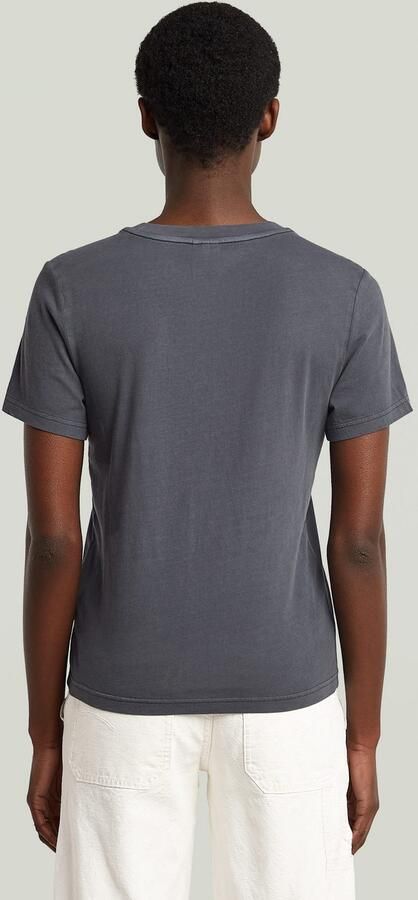 G-Star RAW Overdyed Front Seam T-shirt Donkerblauw Dames - Foto 5