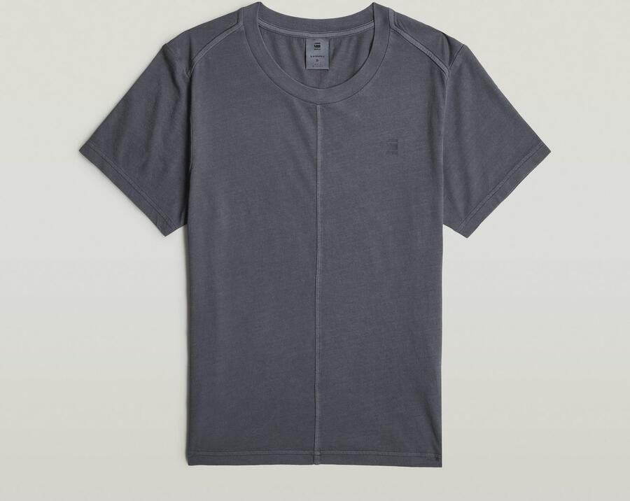 G-Star RAW Overdyed Front Seam T-shirt Donkerblauw Dames - Foto 3