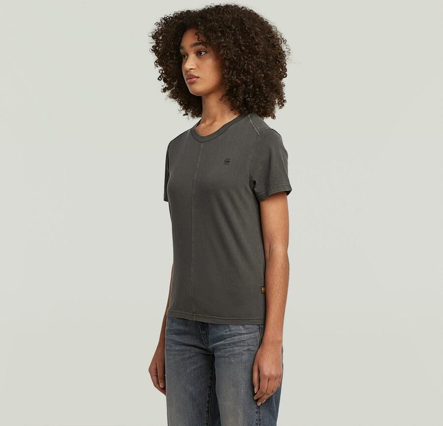 G-Star RAW Overdyed Front Seam T-shirt Grijs Dames - Foto 3