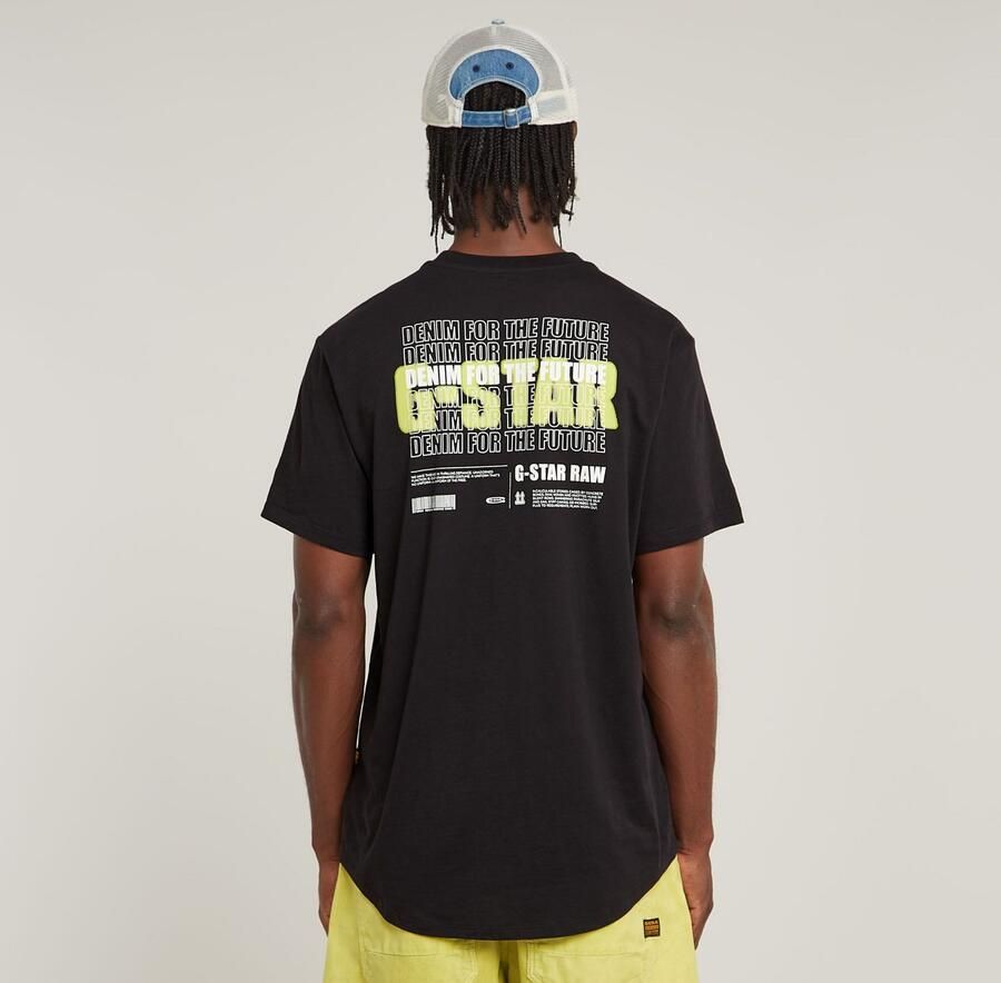 G-Star RAW T-shirt Lash Back met print op de achterkant - Foto 4