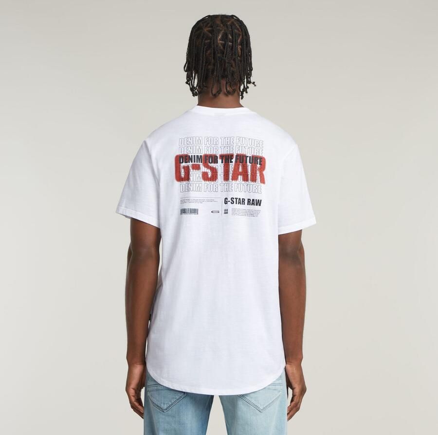 G-Star RAW T-shirt Lash Back met print op de achterkant - Foto 3