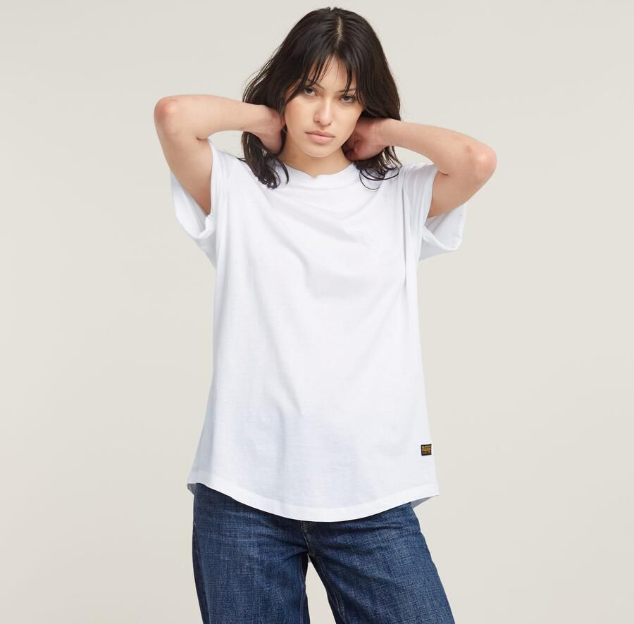 G-Star G Star RAW T shirt Lash Fem Loose Top omgeslagen mouwen met kleine naad vastgezet - Foto 8