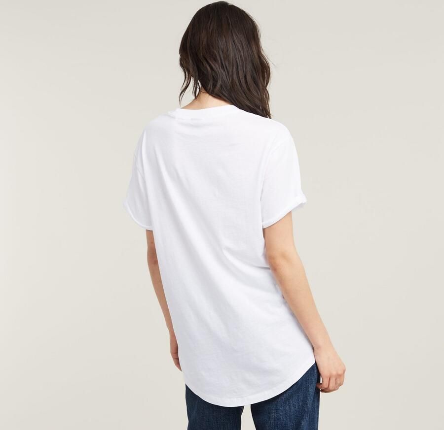 G-Star G Star RAW T shirt Lash Fem Loose Top omgeslagen mouwen met kleine naad vastgezet - Foto 5