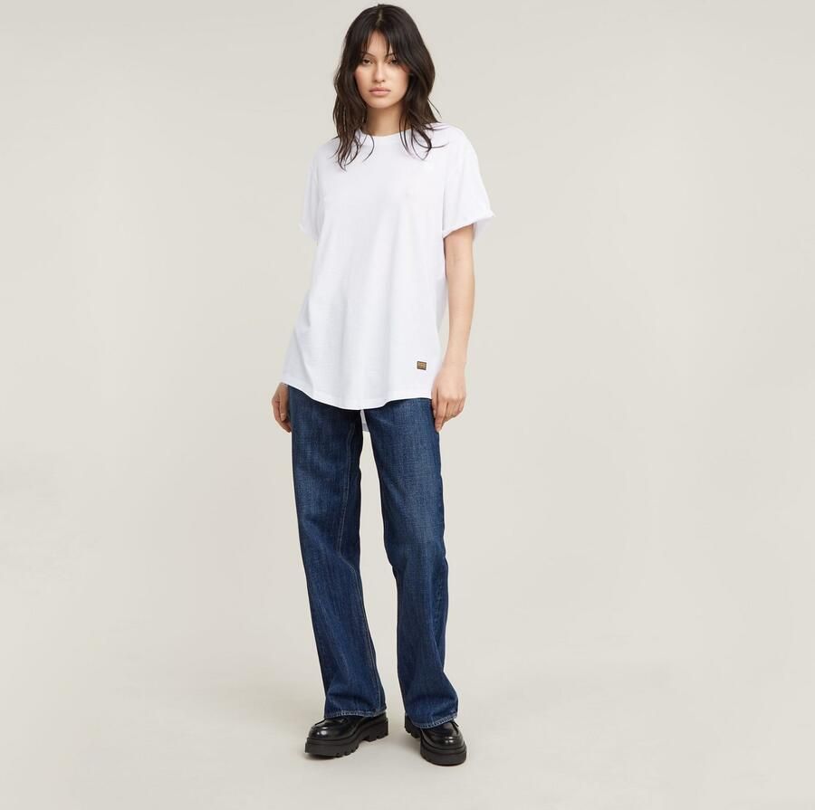 G-Star G Star RAW T shirt Lash Fem Loose Top omgeslagen mouwen met kleine naad vastgezet - Foto 4