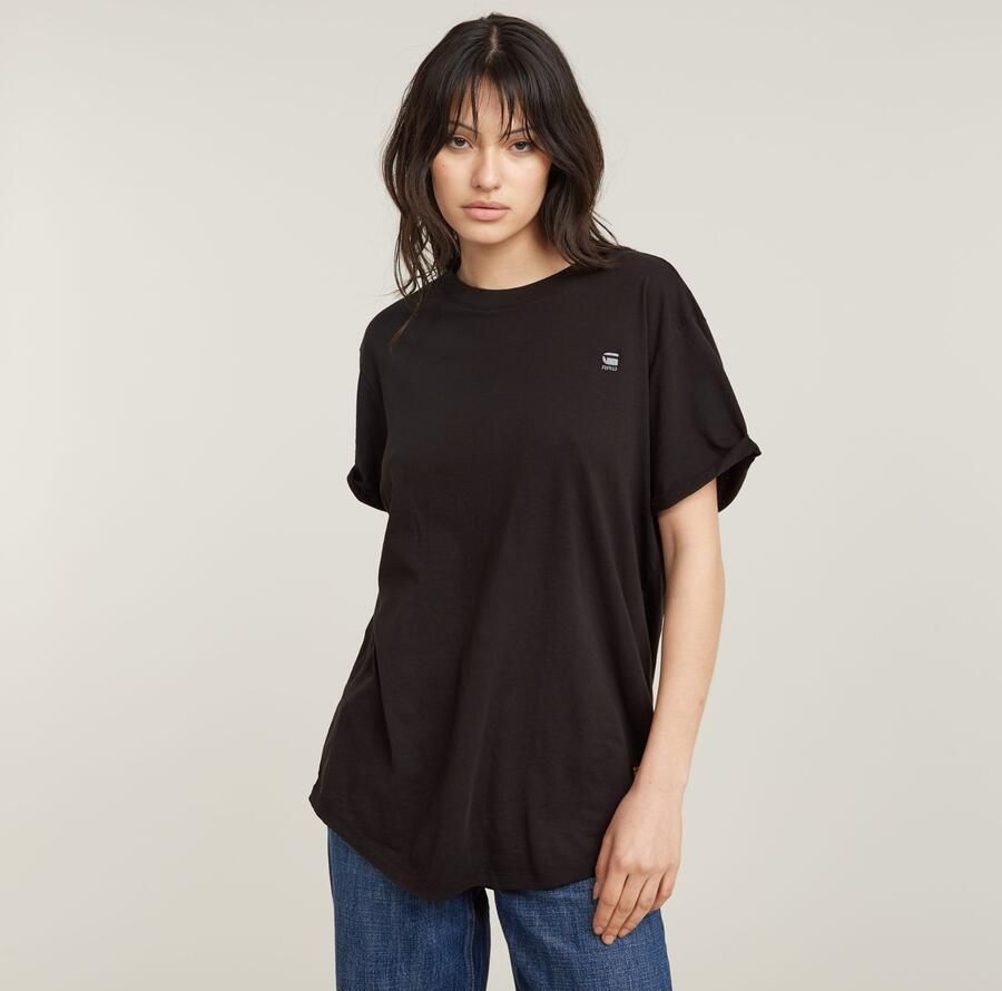 G-Star RAW T-shirt Lash Fem Loose Top omgeslagen mouwen met kleine naad vastgezet - Foto 9