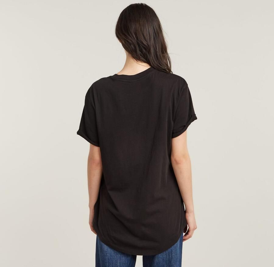 G-Star RAW T-shirt Lash Fem Loose Top omgeslagen mouwen met kleine naad vastgezet - Foto 10