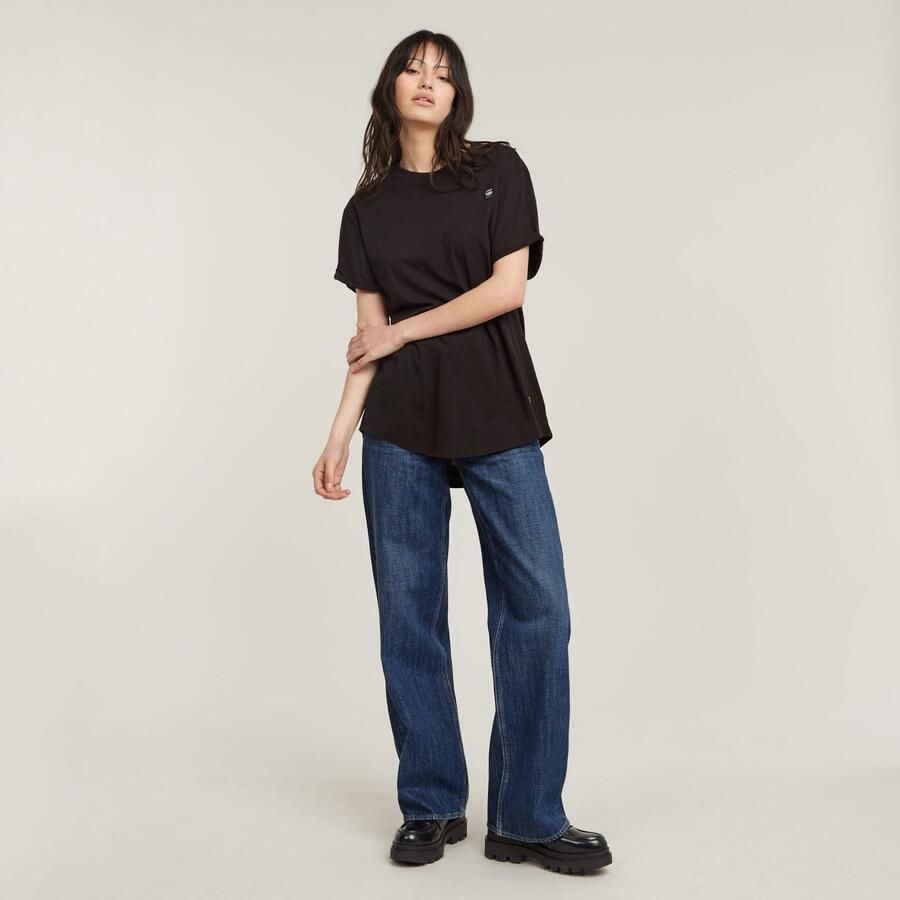 G-Star RAW T-shirt Lash Fem Loose Top omgeslagen mouwen met kleine naad vastgezet - Foto 7