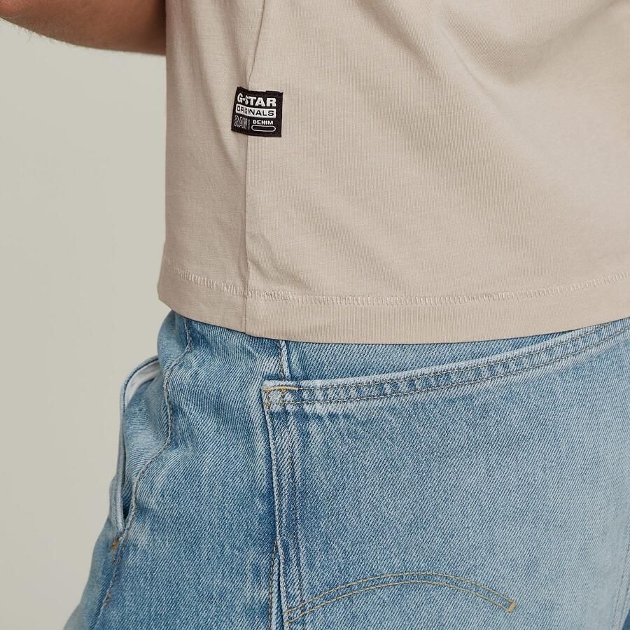 G-Star RAW T-shirt Nifous met klein logoborduursel - Foto 3