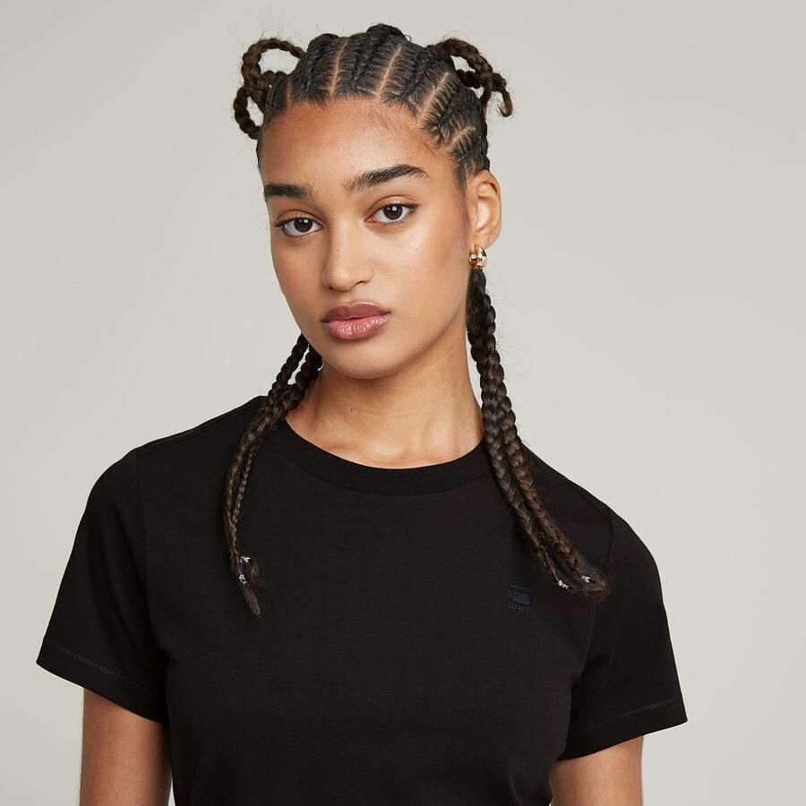 G-Star RAW T-shirt Nifous met klein logoborduursel - Foto 2