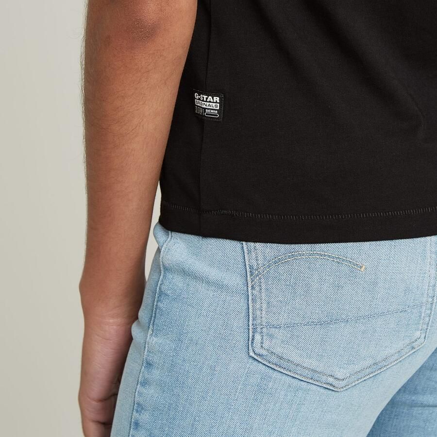 G-Star RAW T-shirt Nifous met klein logoborduursel - Foto 3