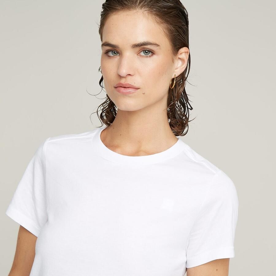 G-Star RAW T-shirt Nifous met klein logoborduursel - Foto 4