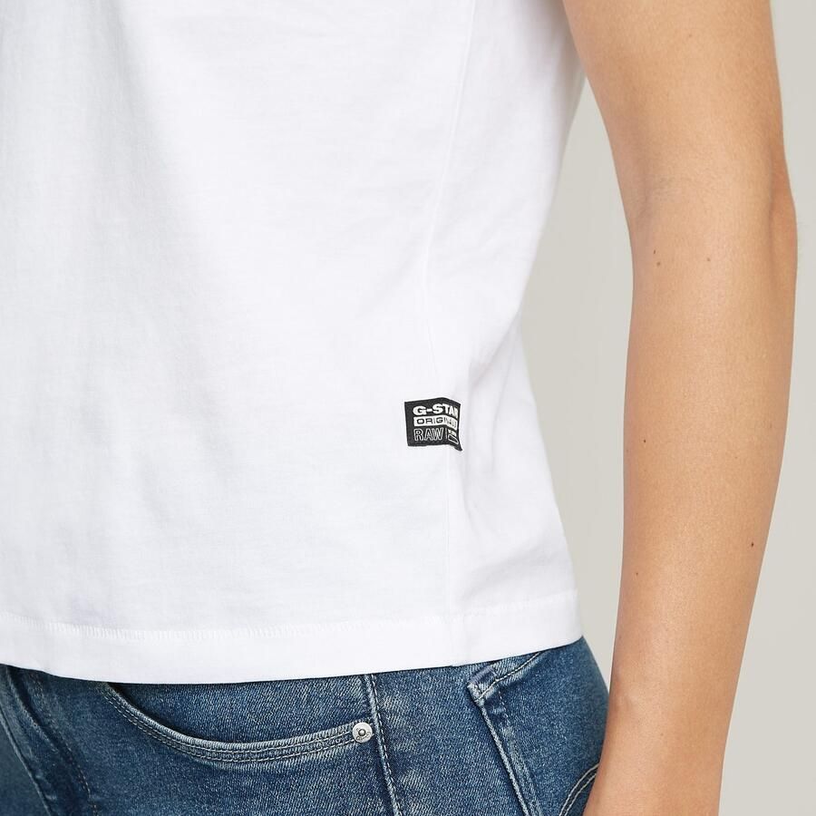 G-Star RAW T-shirt Nifous met klein logoborduursel - Foto 5