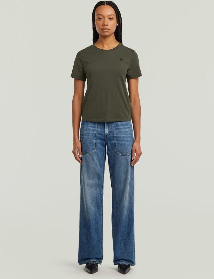 G-Star RAW T-shirt Nifous met klein logoborduursel - Foto 5