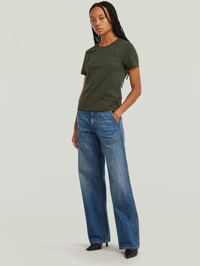 G-Star RAW T-shirt Nifous met klein logoborduursel - Foto 6