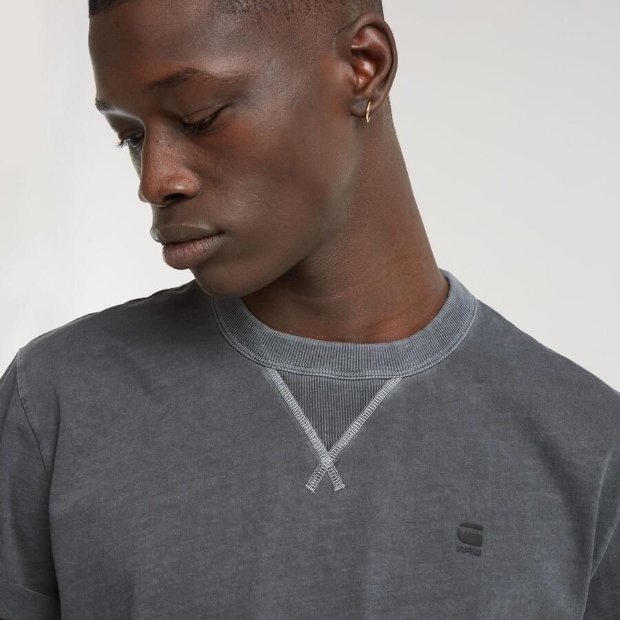 G-Star RAW T-shirt Nifous Ronde hals met ribinzet - Foto 4