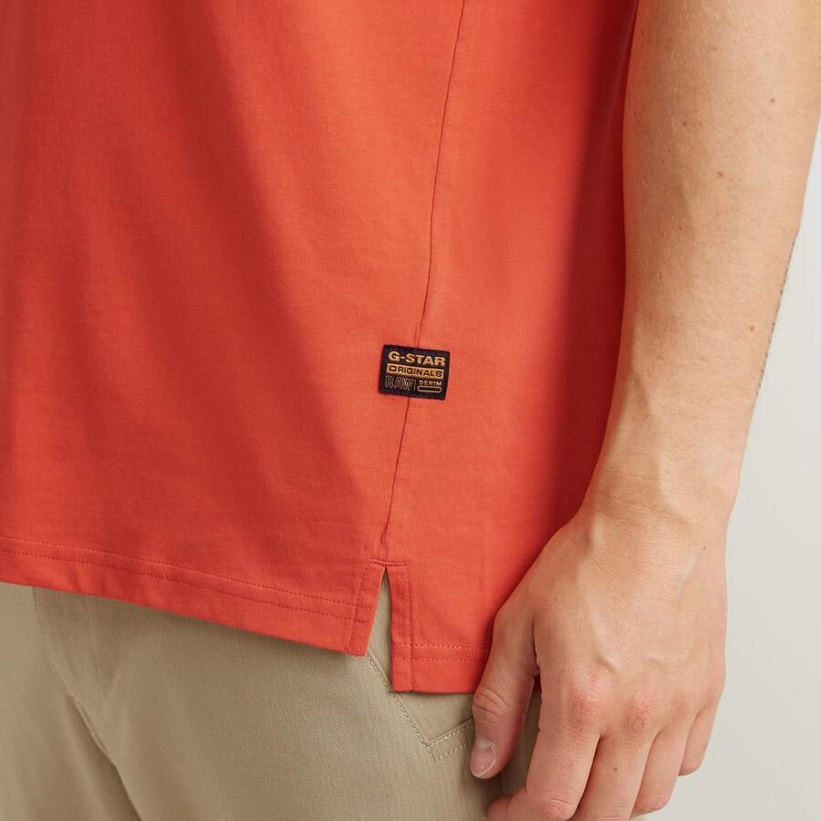 G-Star RAW T-shirt Nifous Ronde hals met ribinzet