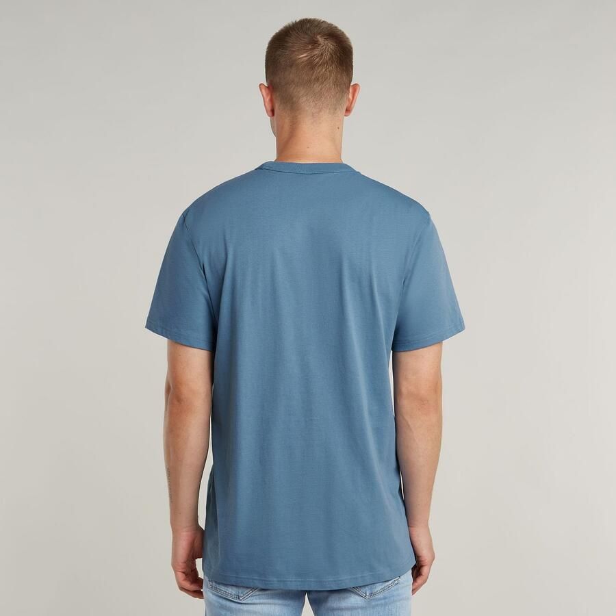 G-Star Raw T-shirt D24449-336 NIFOUS BASE-G989 DUTCH BLUE - Foto 3