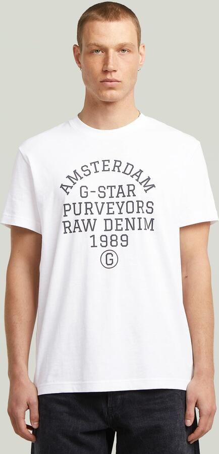 G-Star RAW T-shirt Purveyors met ronde hals frontprint - Foto 7