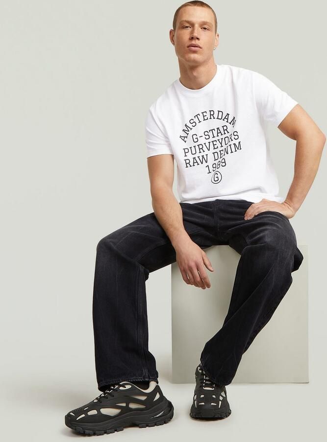 G-Star RAW T-shirt Purveyors met ronde hals frontprint - Foto 4