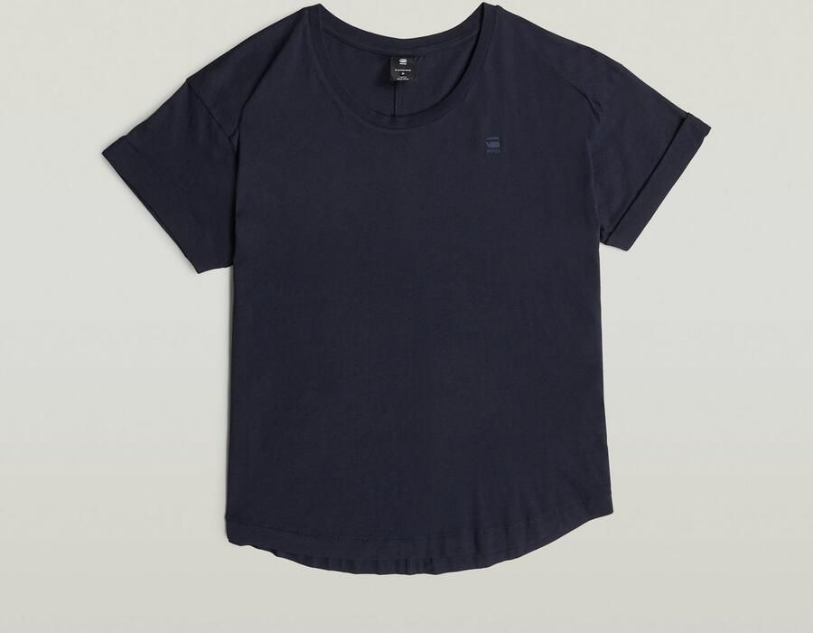 G-Star RAW Rolled Up Sleeve Boyfriend Top Donkerblauw Dames - Foto 6