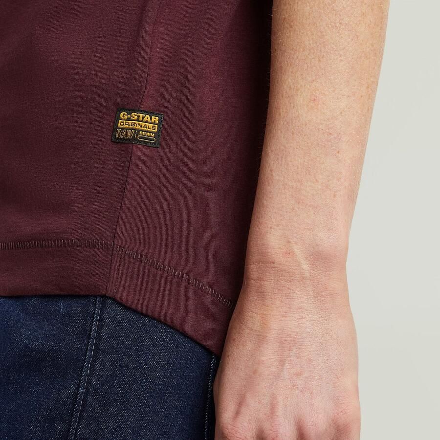 G-Star RAW T-shirt Rolled up met omgeslagen mouwen