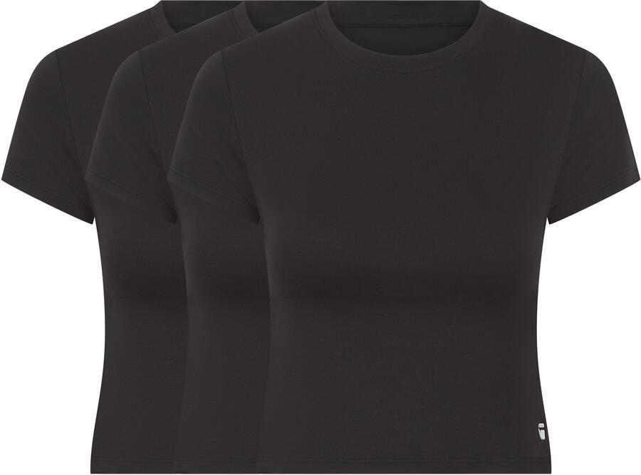 G-Star RAW T-shirt SERPENTINE 3 PACK BABY TEES met ronde hals figuuraccentuerend (set 3-delig)