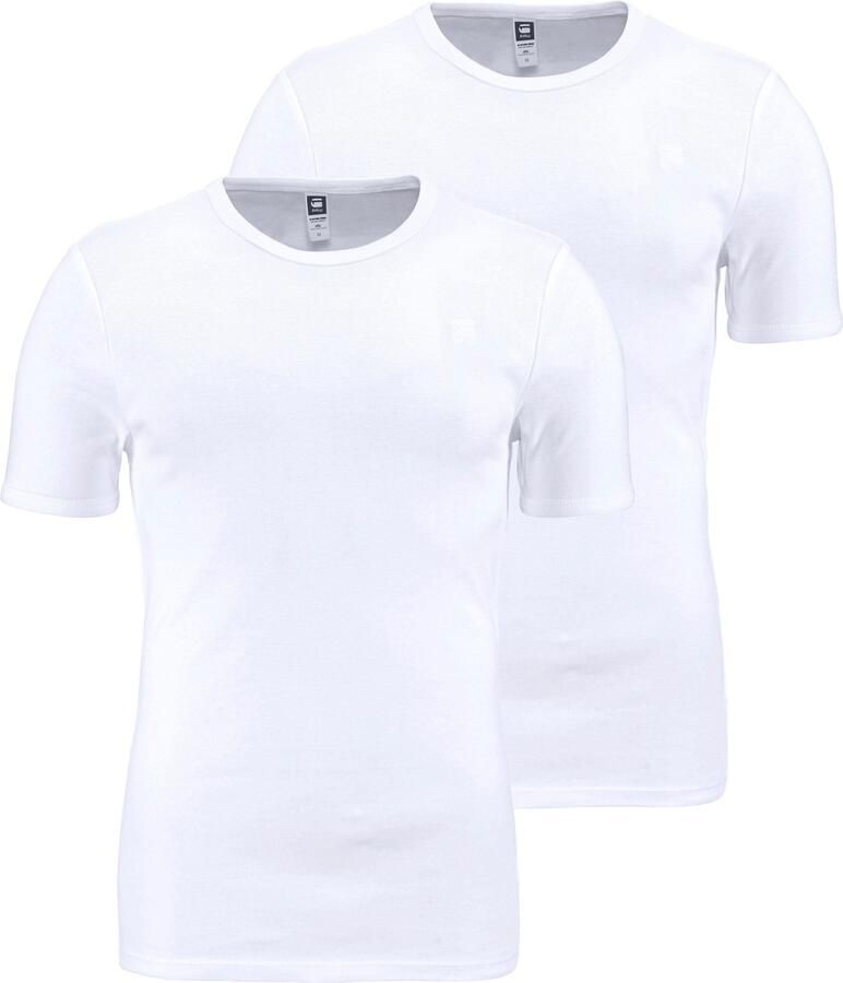 G-Star Set van 2 t-shirts met korte mouwen Base r t White Heren - Foto 9