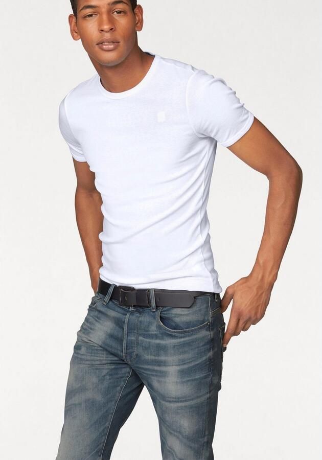 G-Star Set van 2 t-shirts met korte mouwen Base r t White Heren - Foto 15