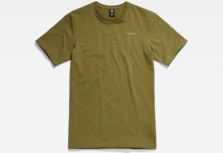 G-Star RAW slim fit T-shirt Slim base met logo dark olive - Foto 9