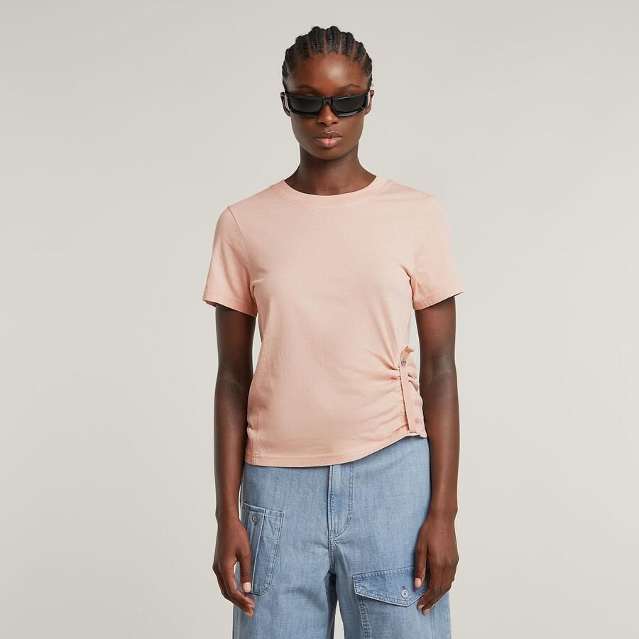 G-Star RAW Adjustable Slim T-shirt Roze Dames - Foto 6