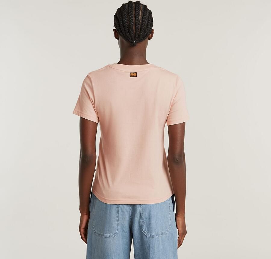 G-Star RAW Adjustable Slim T-shirt Roze Dames - Foto 4