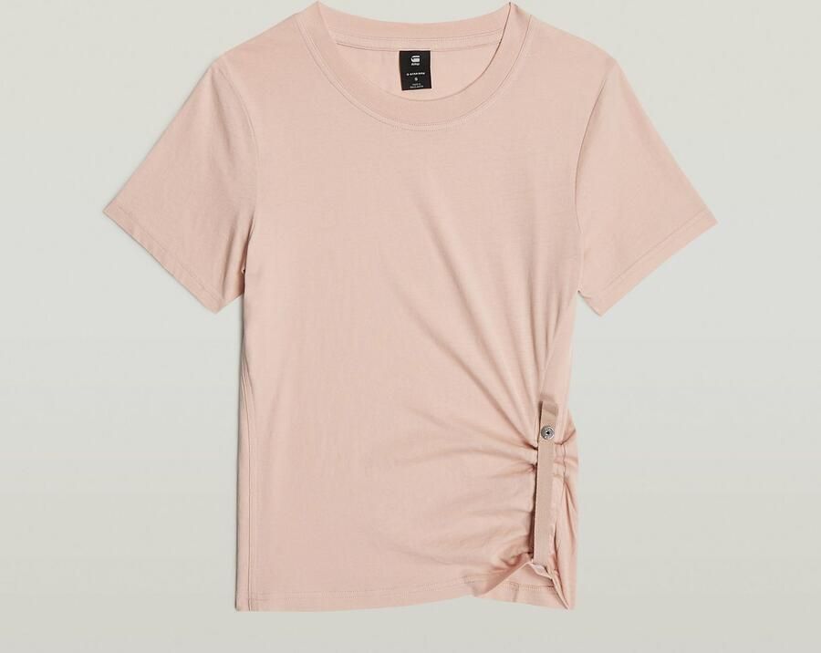 G-Star RAW Adjustable Slim T-shirt Roze Dames - Foto 5