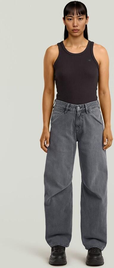 G-Star RAW Ribbed Tanktop Zwart Dames - Foto 5