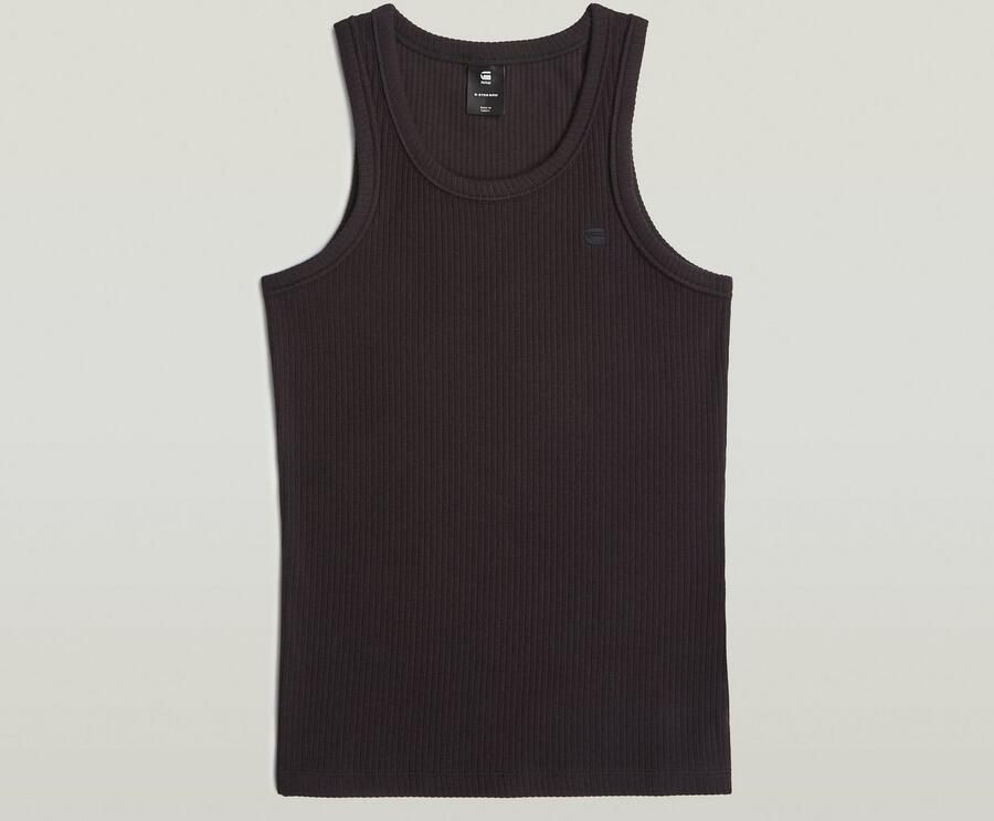 G-Star RAW Ribbed Tanktop Zwart Dames - Foto 2