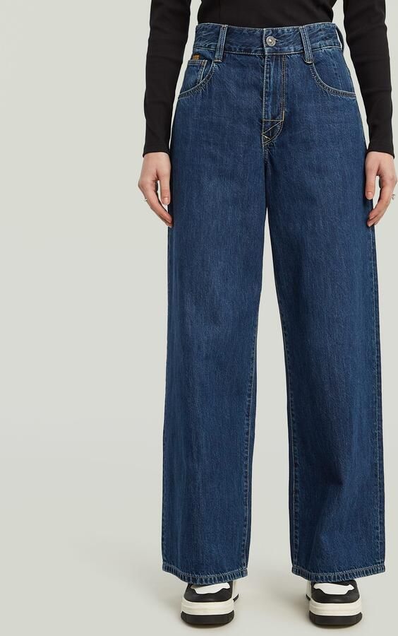 G-Star RAW Skater High Loose Jeans Donkerblauw Dames - Foto 11