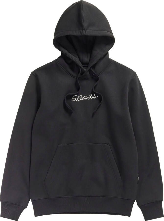 G-Star Raw Hoodie met labelstitching model 'Autograph'