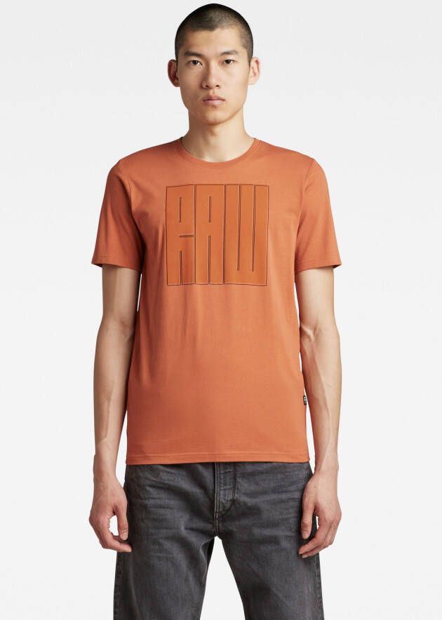 G-Star RAW Shirt met korte mouwen T-Shirt Typography RAW slim