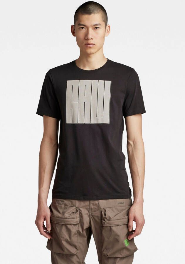 G-Star RAW Shirt met korte mouwen T-Shirt Typography RAW slim