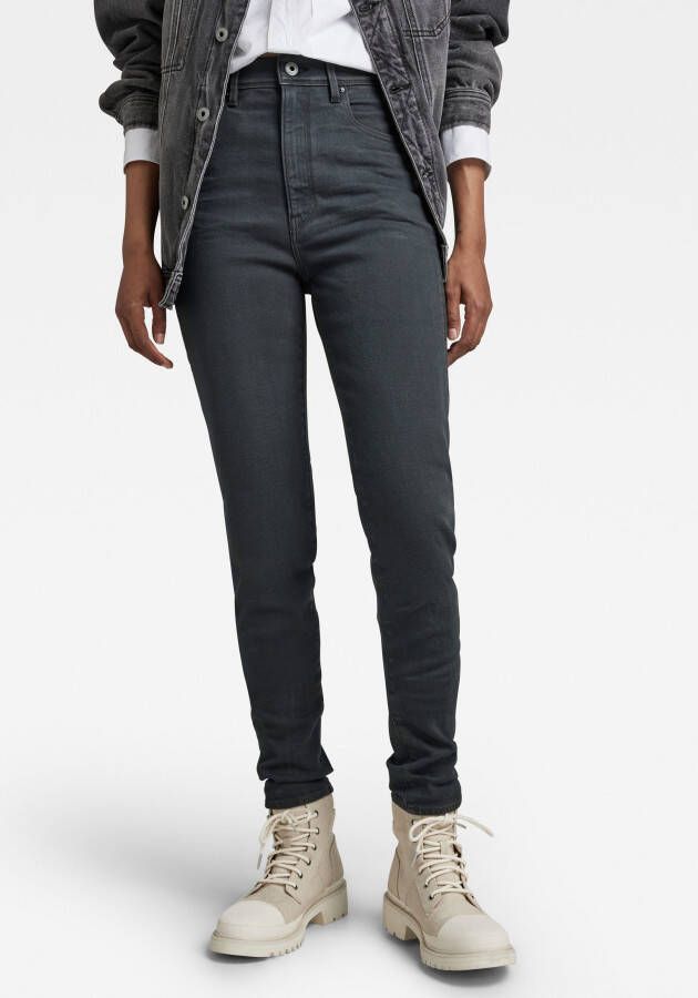 G-Star RAW Kafey Ultra High Skinny Jeans Grijs Dames