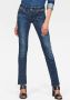 G-Star RAW Straight jeans Midge Saddle Straight 5-pocketsmodel met markante stiknaden - Thumbnail 3