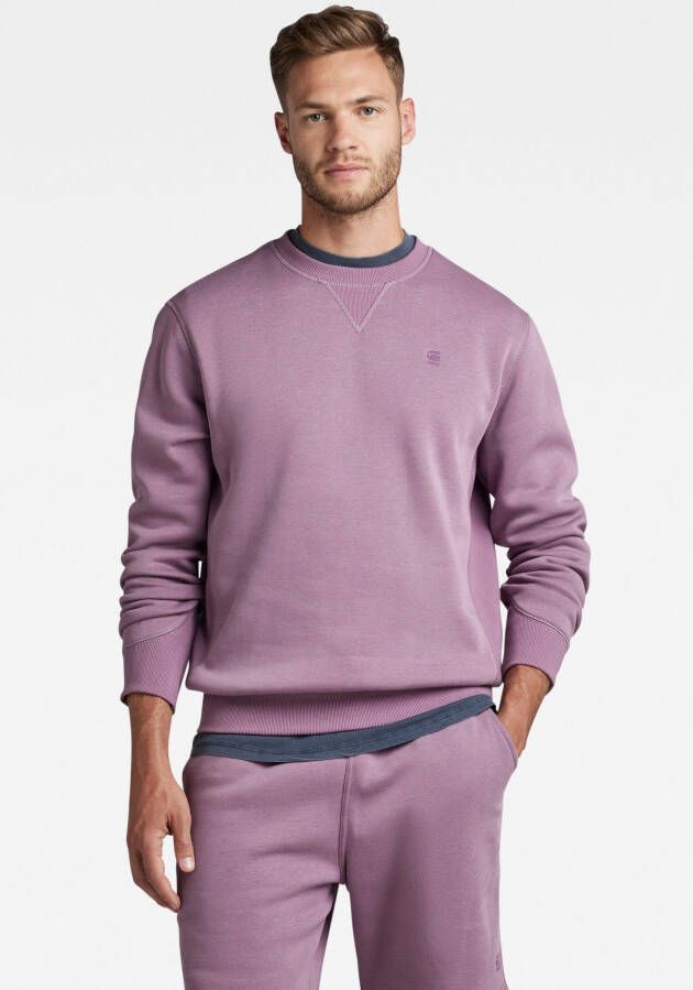 G-Star RAW Premium Core Sweater Paars Heren