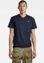 G-Star RAW Base-S V-Hals T-Shirt Donkerblauw Heren - Thumbnail 2