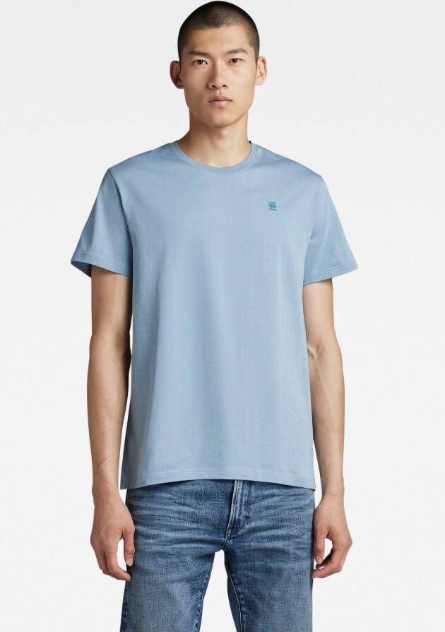 G-Star RAW Base-S T-Shirt Lichtblauw Heren