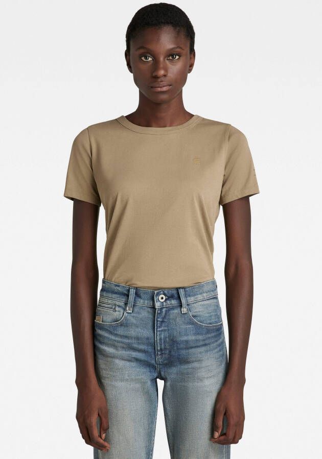 G-Star RAW T-shirt Mysid r t optic slim met print op de mouw