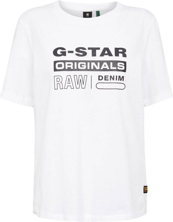 G-Star RAW T-shirt Originals label regular met frontprint