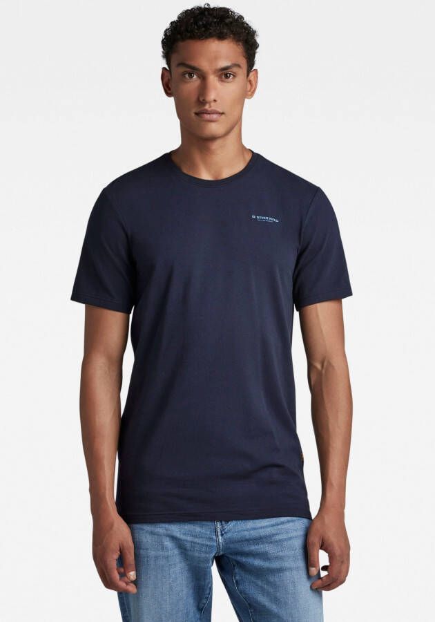 G-STAR RAW Heren Polo's & T-shirts Slim Base R T S s Donkerblauw - Foto 7