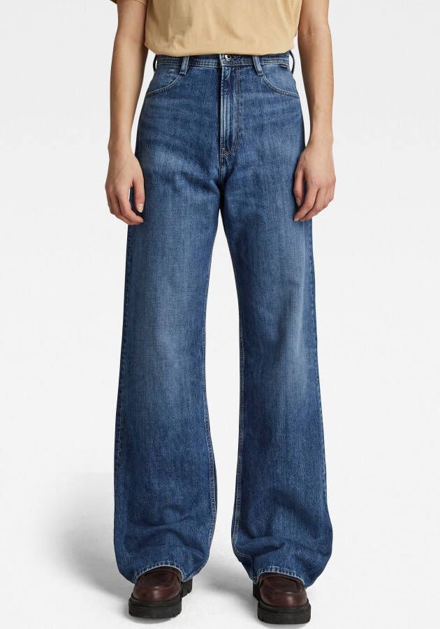 G-Star RAW Stray Ultra High Loose Jeans Midden blauw Dames