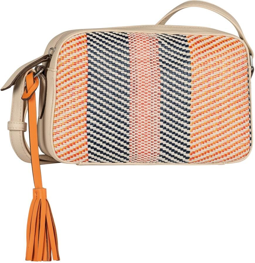 Gabor Handtas Annett in bamboe-look bezet met glad kunstleer en een franjes hanger - Foto 4